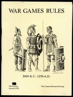 WRG: 5th Edition Ancients Wargames Rules 3000BC-1250AD (pub 1975)