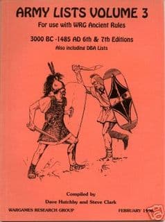 WRG: Army Lists Volume 3 for 7th Ed Ancient Rules