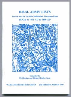 WRG: DBM Army Lists Book 4 1071AD – 1500AD