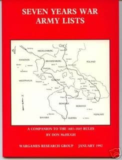 WRG: Seven Years War Army Lists for 1685-1845 Rules