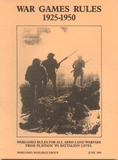 WRG: Wargames Rules 1925-1950 by Phil Barker (pub 1988)