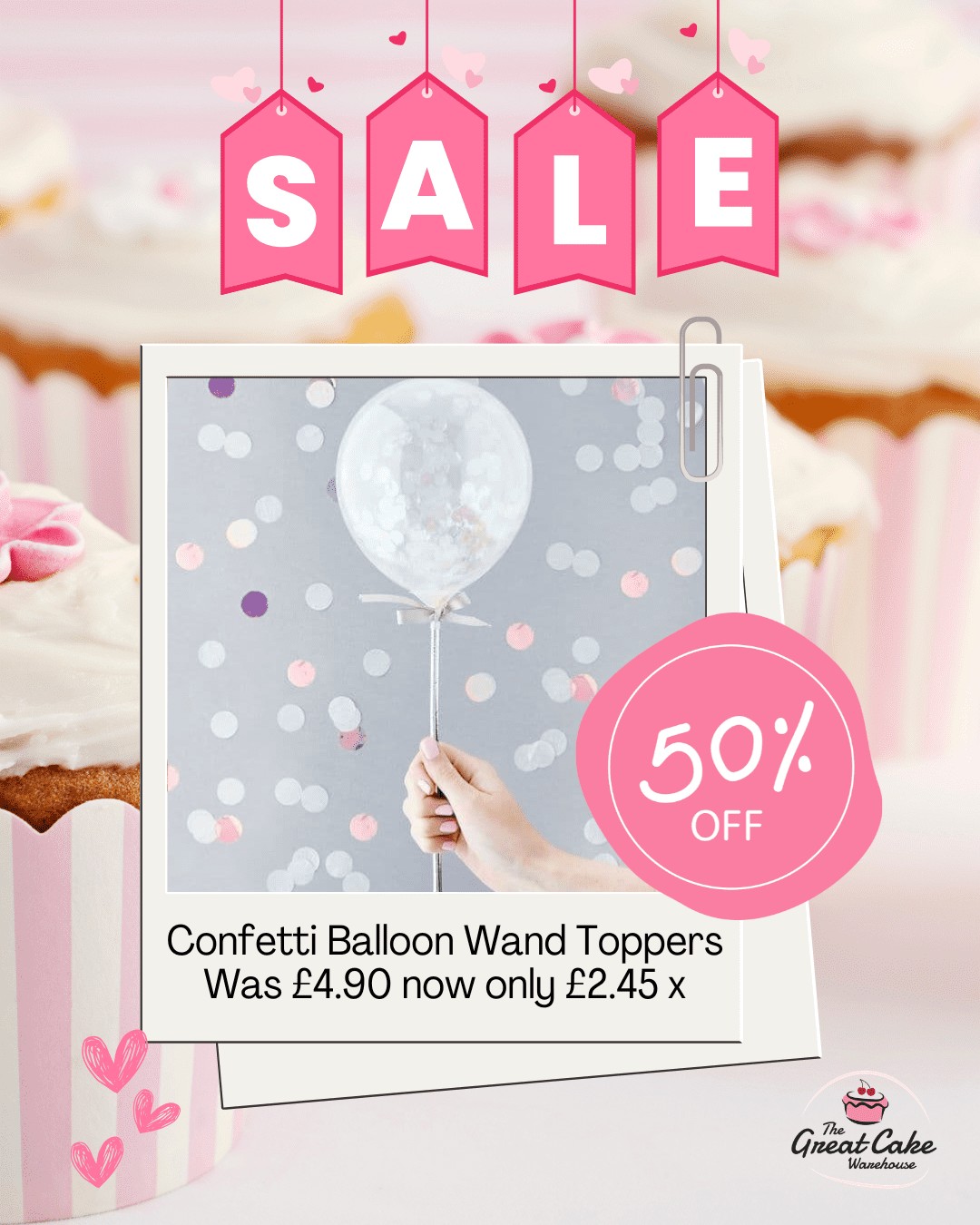 50% Off Balloon Wand Toppers!