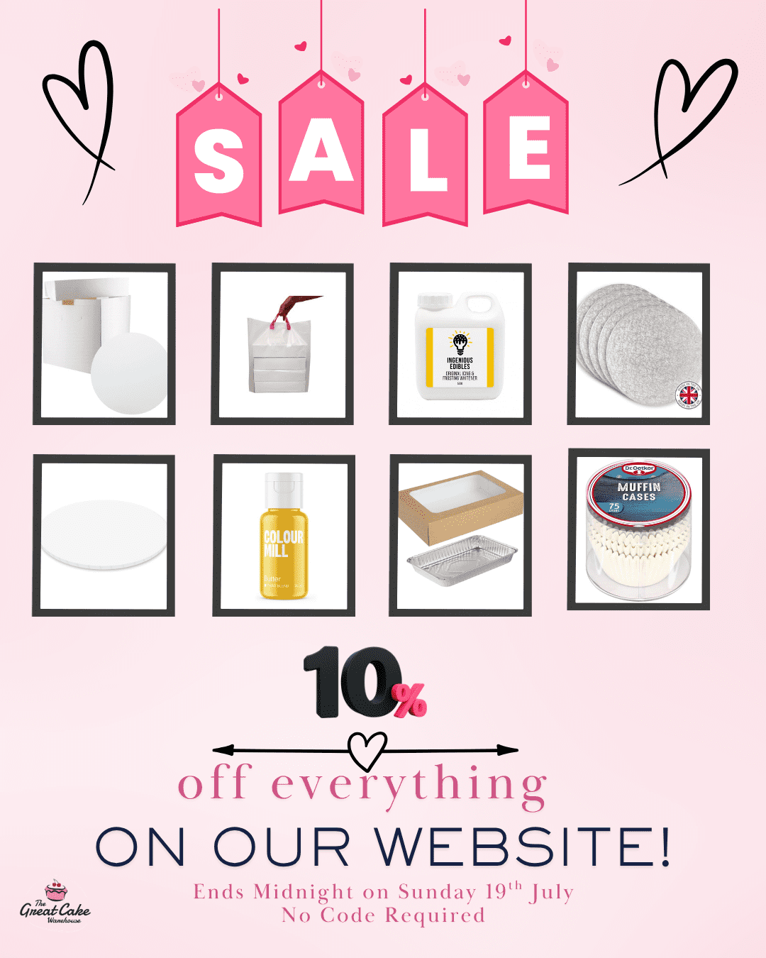 This Weekend (From 17th July until 19th July) - 10% Off Everything!