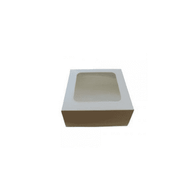 10 inch White WINDOW Cake / Gateau Box 4