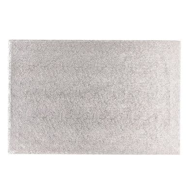14 inch x 18 inch Silver Oblong Cake Drum / Boards 12mm Thick