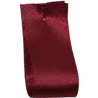 15mm Berisfords Satin Ribbon Burgundy (405) - 20m Reel
