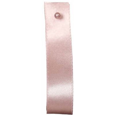 15mm Berisfords Satin Ribbon Pale Pink (70)  - 1 Metre Length