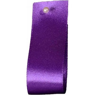 15mm Berisfords Satin Ribbon Purple (19) - 1 Metre Length