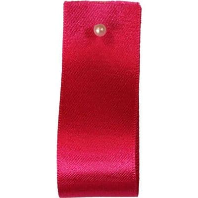15mm Berisfords Satin Ribbon Shocking Pink (72) - 1 Metre Length