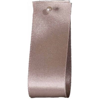 15mm Berisfords Satin Ribbon Silver Grey (18) - 1 Metre Length