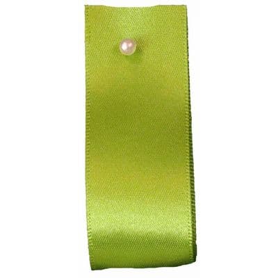 25mm Berisfords Satin Ribbon Meadow Green (664) 20m Reel