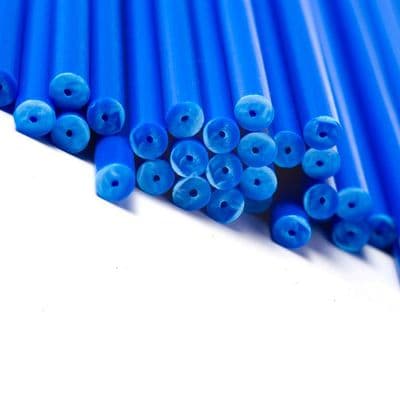 6 inch BLUE Plastic Cake Pop sticks (Lollipop) Pack of 100 (Approx)