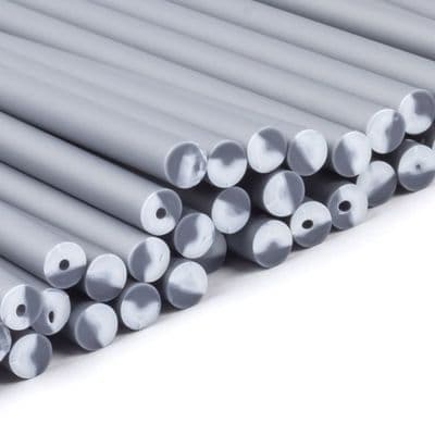 6 inch SILVER Plastic Cake pop sticks (Lollipop) Pack of 100 (Approx)