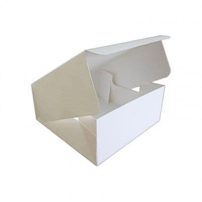 7 inch WHITE Plain Quick Service Pop Up Box