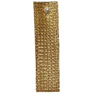 Berisfords Textured Metallic Ribbon 15mm - Gold