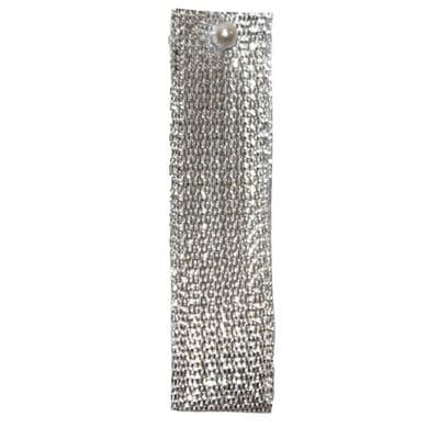 Berisfords Textured Metallic Ribbon 15mm - Silver