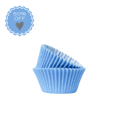 Bulk Baby Blue Cupcake / Muffin Cases Pack of 180 Approx