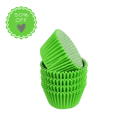 Bulk Lime Green Cupcake / Muffin Cases Pack of 180 Approx