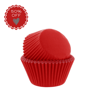 Bulk Red Cupcake / Muffin Cases Pack of 180 Approx