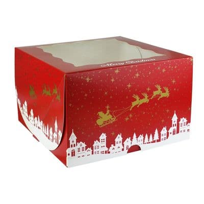 Christmas Cake Box with Window - 10