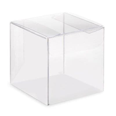 Clear PVC / Acetate Plastic Cake Box 6 inch x 6 inch x 6 inch Tall