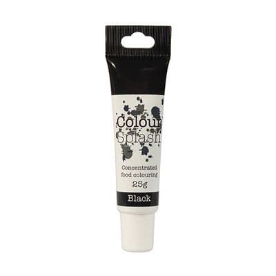 Colour Splash Edible Food Colouring Paste / Gel Black 25g