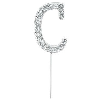 Diamante Cake Topper Birthday / Letters Pick - C