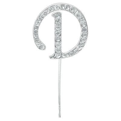 Diamante Cake Topper Birthday / Letters Pick - D