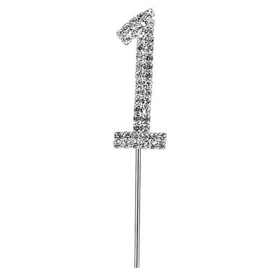 Diamante Cake Topper Birthday / Number Pick 1st