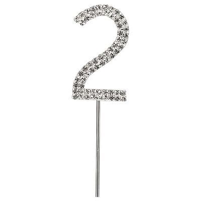 Diamante Cake Topper Birthday / Number Pick 2nd