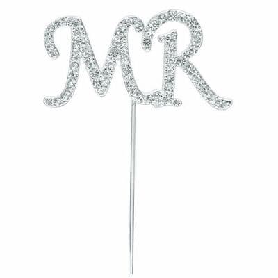Diamante Cake Topper Pick Mr