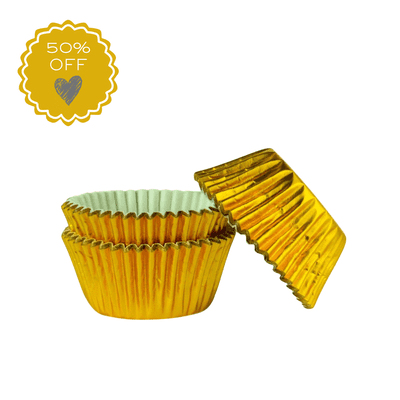Doric Gold Foil Cupcake / Muffin Cases Pack of 45 Approx