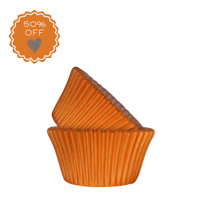 Doric Orange Cupcake / Muffin Cases Pack of 50 Approx
