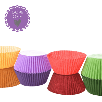 Easybake Rainbow Cupcake / Muffin Cases - Pack of 100