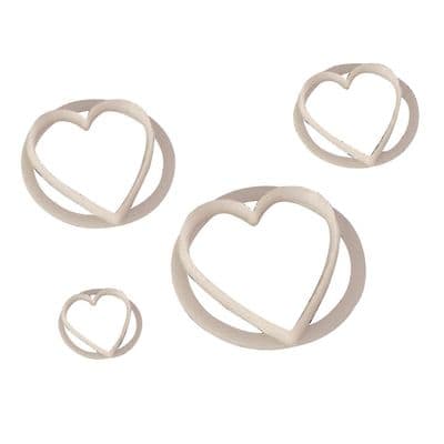 FMM Heart Cutter Set of 4