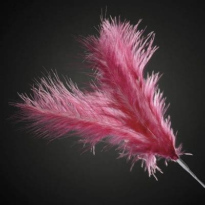 Fuschia Pink Feather Spray