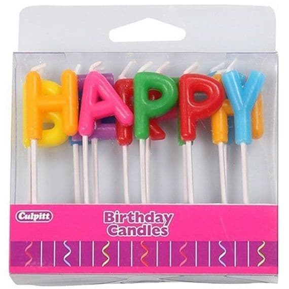 Happy Birthday Letter Candles