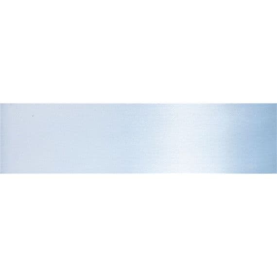 Ice Blue Plain Double Faced Ribbon 12mm Reel (20m Reel)