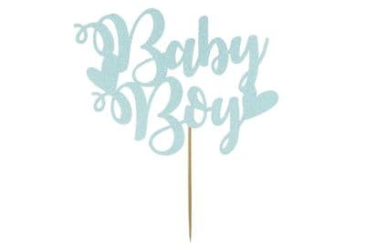 Kelsi Marsh - Baby Boy Cake Topper in Light Blue