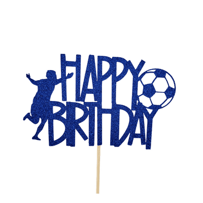 Kelsi Marsh - Football Themed Blue Cake Topper