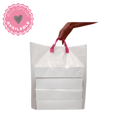 Large Cupcake Carrier Bag – Fits 3–4 x 12 Hole Cupcake Boxes (Pack of 25)