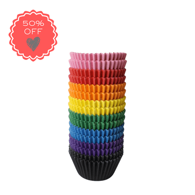 Multi-Coloured  Cupcake / Muffin Cases Pack of 180 Approx