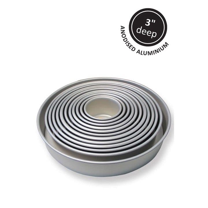PME 4 inch x 3 inch Deep Round Cake / Baking Tin