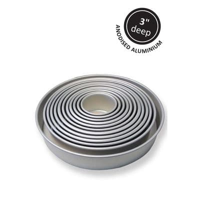 PME 4 inch x 3 inch Deep Round Cake / Baking Tin