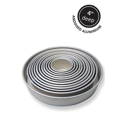 PME 8 inch x 4 inch Deep Round Cake / Baking Tin