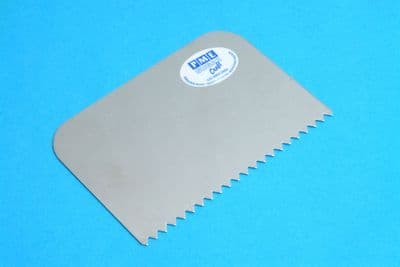 PME Combed Stainless Steel Cake Side Scraper