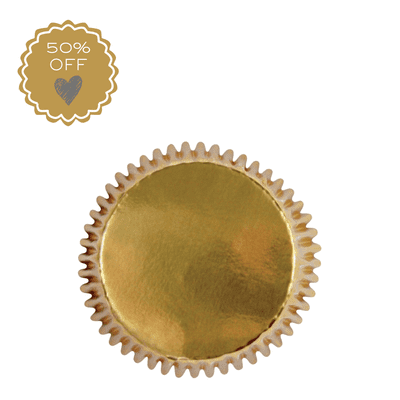 PME Gold Foil Mini Cupcake / Muffin Cases Pack of 45