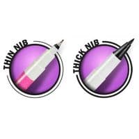 Rainbow Dust Double Ended Pen - Black