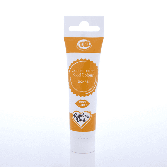 Rainbow Dust ProGel Ochre Brown Gel Food Colouring