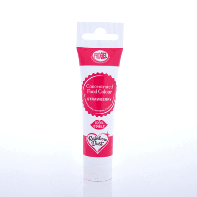 Rainbow Dust ProGel Strawberry Red Gel Food Colouring